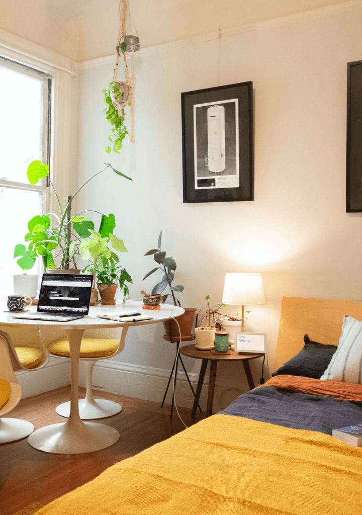 Bedroom home office idea